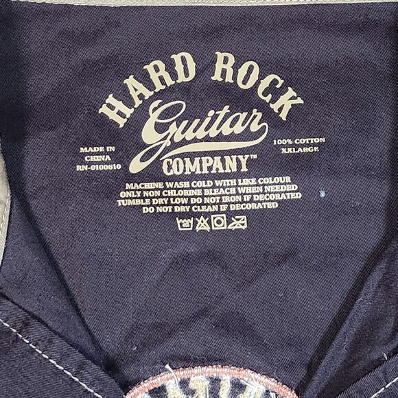 Hard Rock Cafe Guitar Co San Francisco Button-Up Shirt XXL 2XL New With Tags - Picture 5 of 14